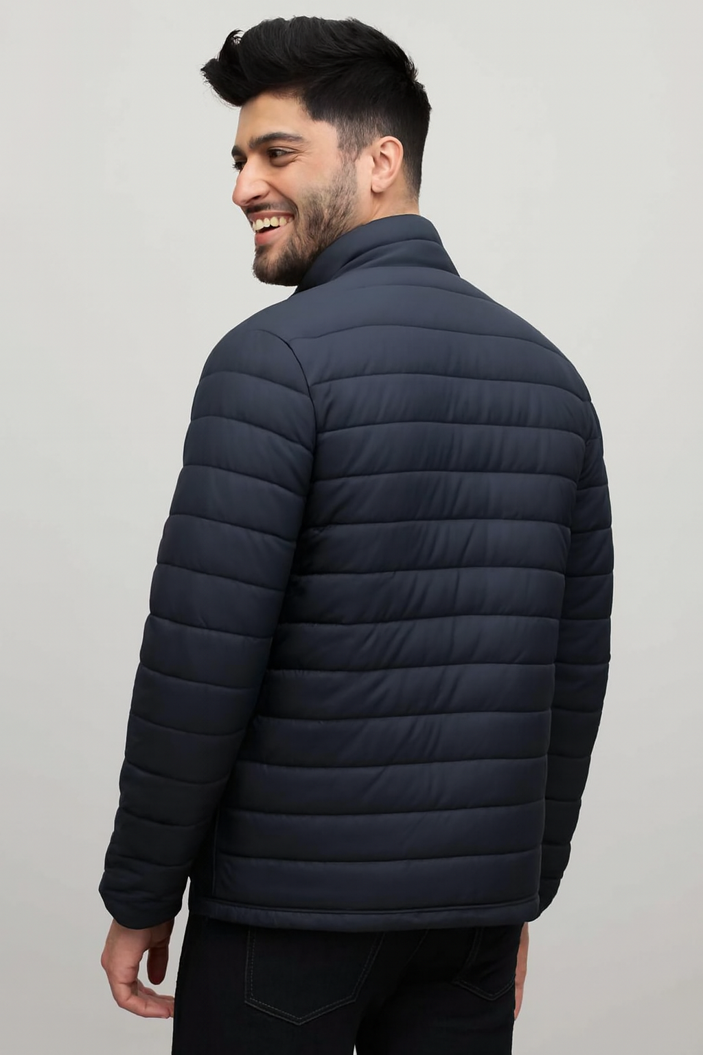 Mens Zara Puffer Jacket - Navy