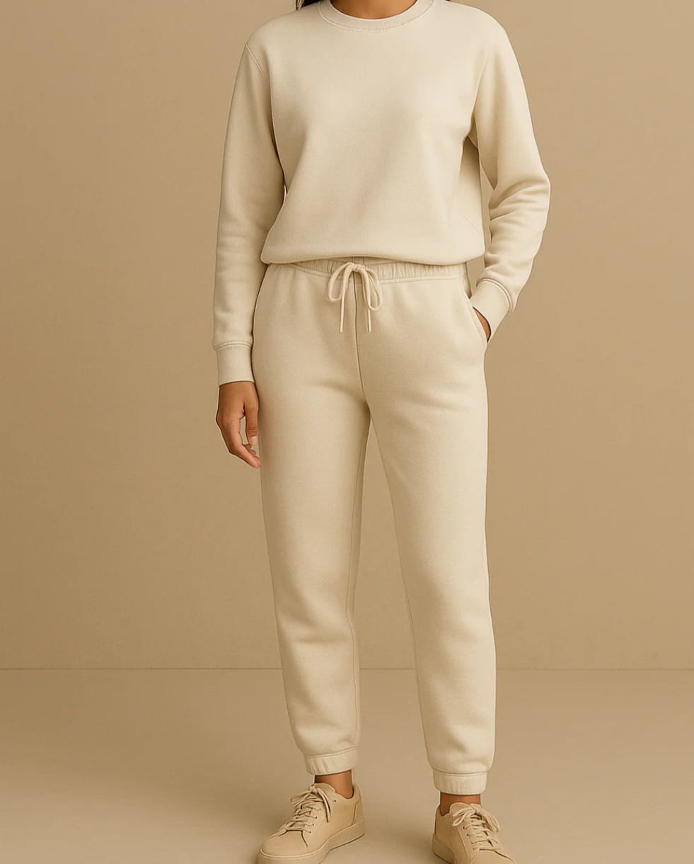 Winter Fleece Trouser for women's - CREAM