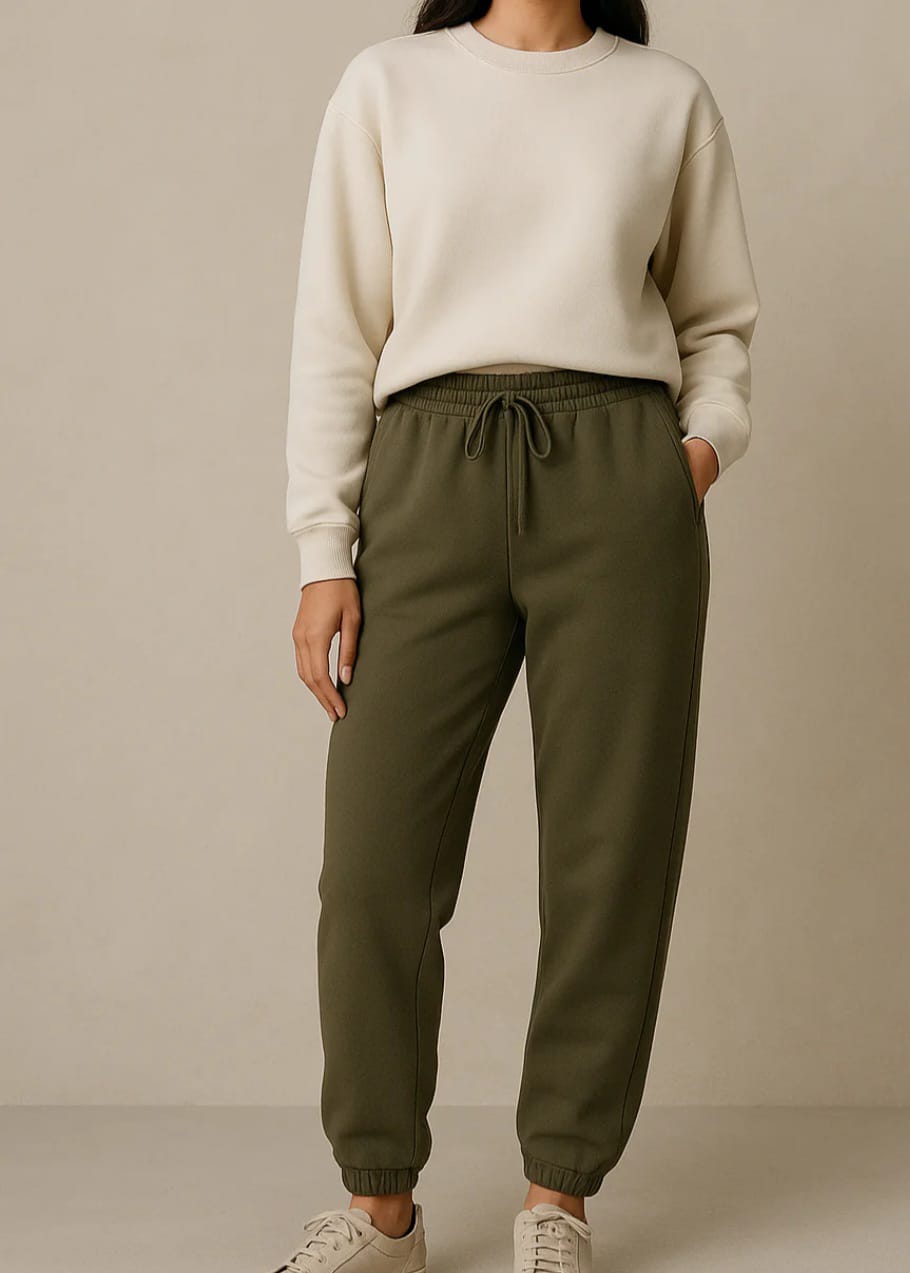 Winter Fleece Trouser for women's - OLIVE GREEN